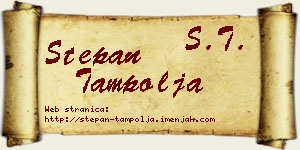 Stepan Tampolja vizit kartica